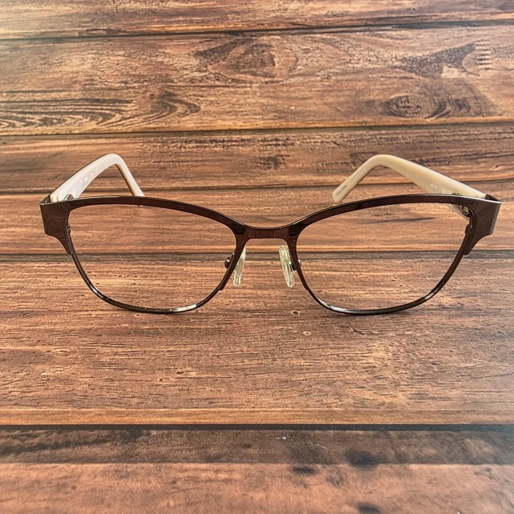FLOWER Women's Sunglasses Brown 52-16-135 Metal Frame Stylish FRAMES ONLY